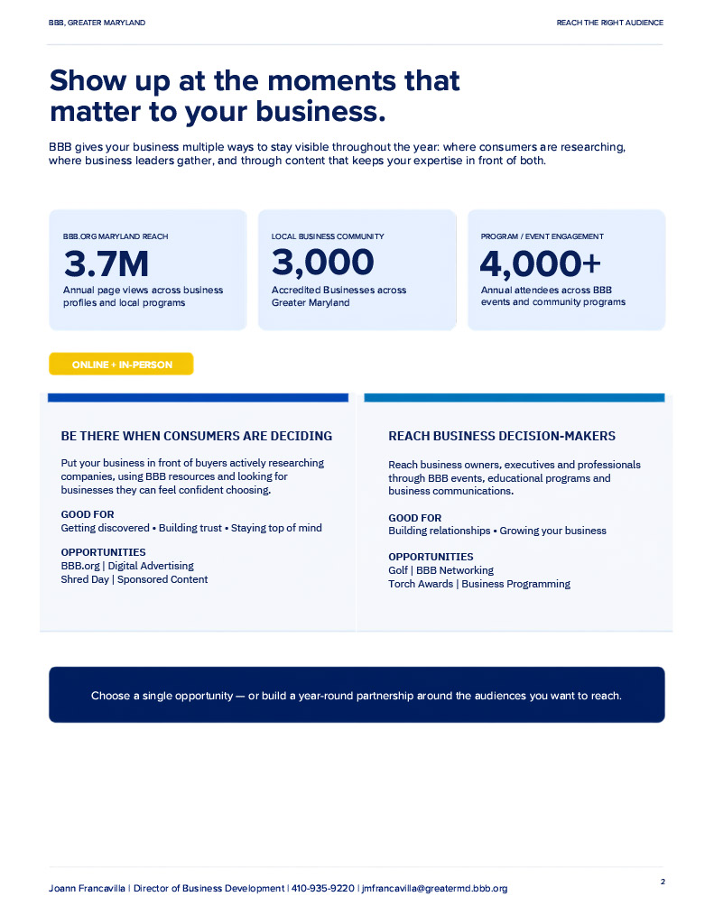 Page 2 of 8 from the 2027 advertising and sponsorship packet.