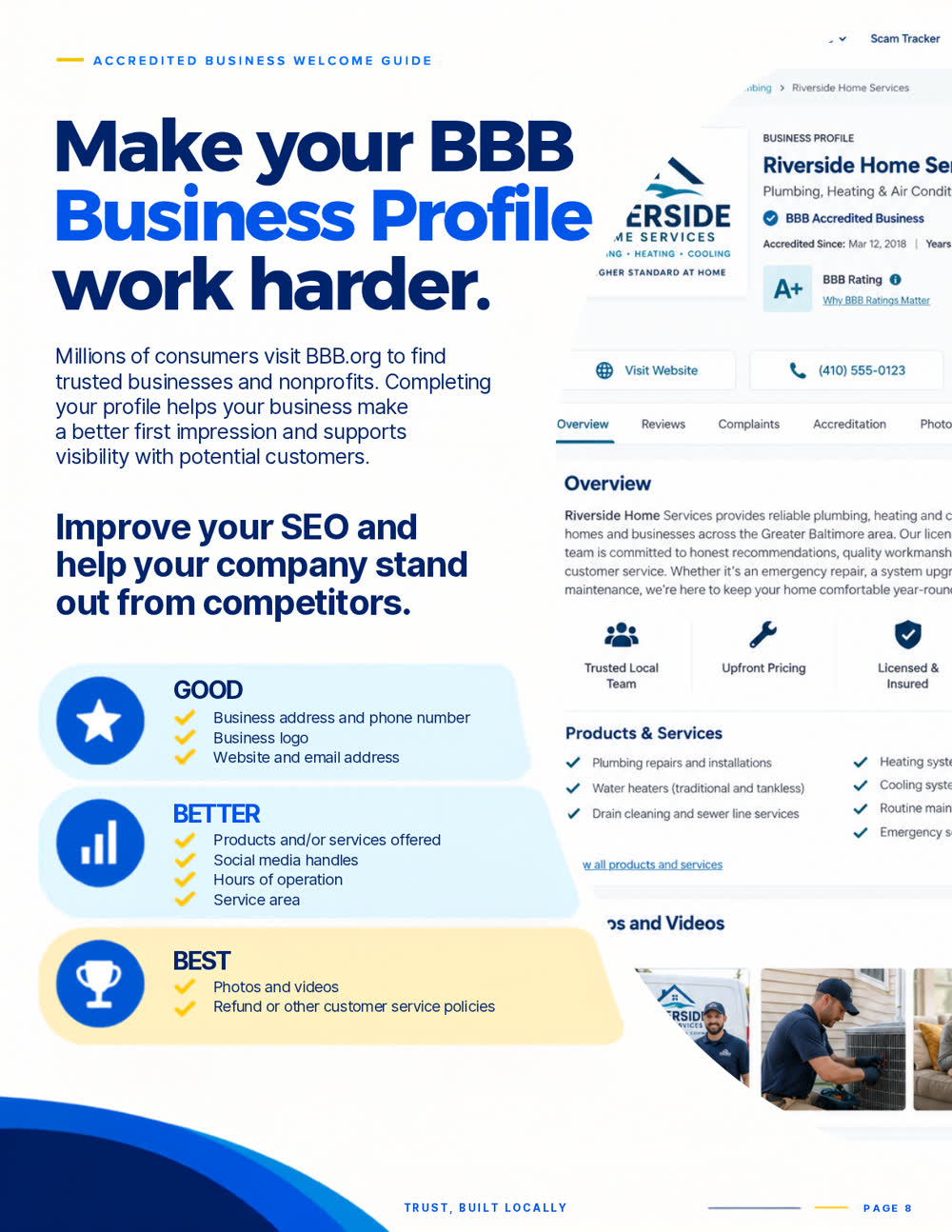 Guide page: make your BBB Business Profile work harder, field by field.